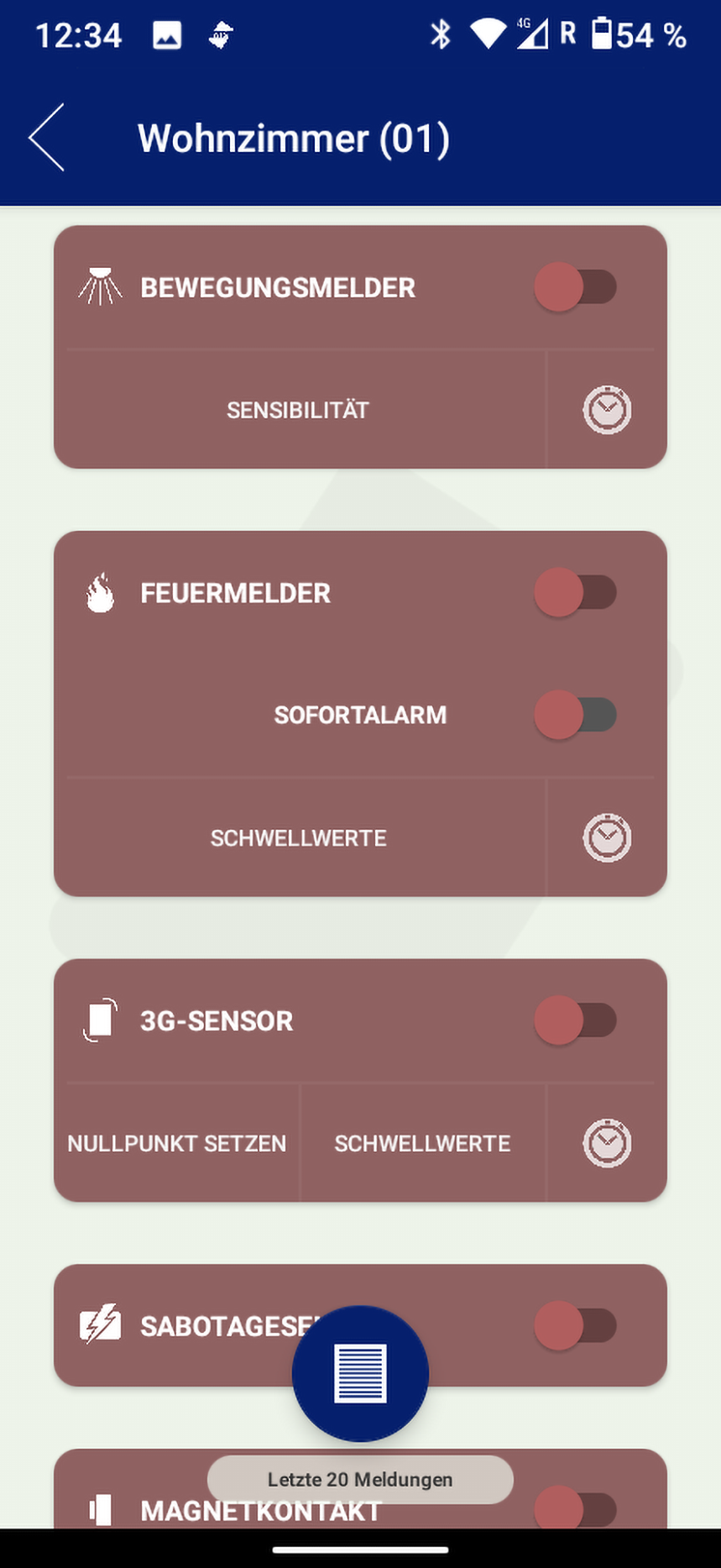 Sensormenu 2